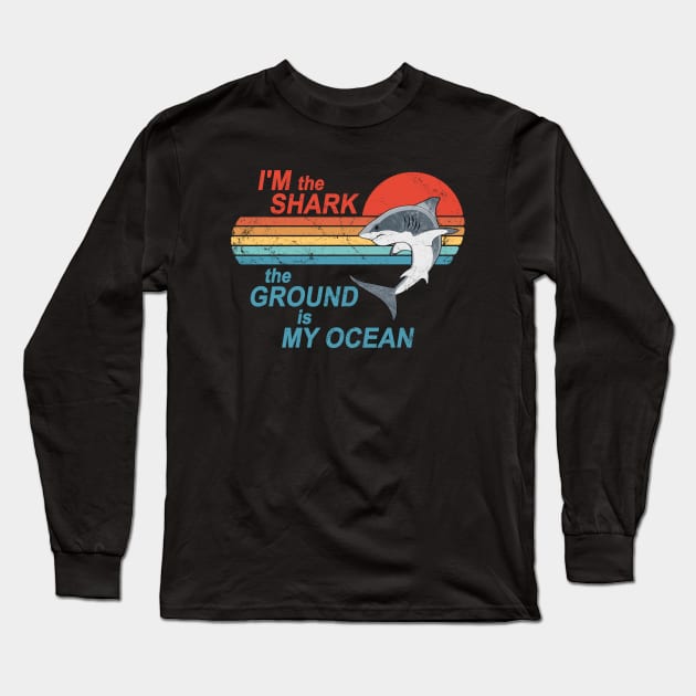 Jiu Jitsu Shark. The ground is my Ocean Long Sleeve T-Shirt by NicGrayTees